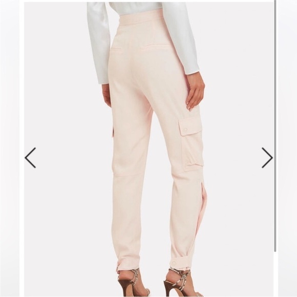 Jonathan Simkhai Light Pink Crepe Cargo Pants​​​ - Picture 4 of 15